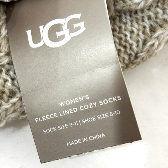 UGG Pom Pom Fleece Lined  Crew Sock Women’s Size 9-11 NWT - Picture 10 of 14